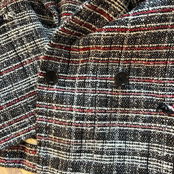 Isabel Marant Etoile Tweed Blazer in Black/Red/White, Size 36 (US S) - Picture 10 of 12